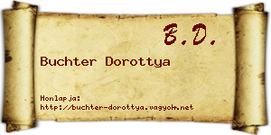 Buchter Dorottya névjegykártya